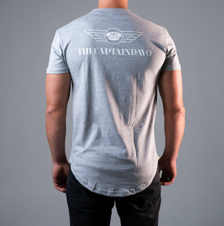 T-Shirt Grey with White