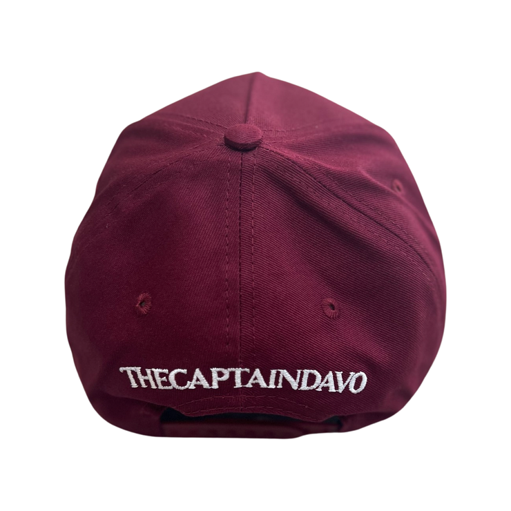 Hat - Maroon, White and black