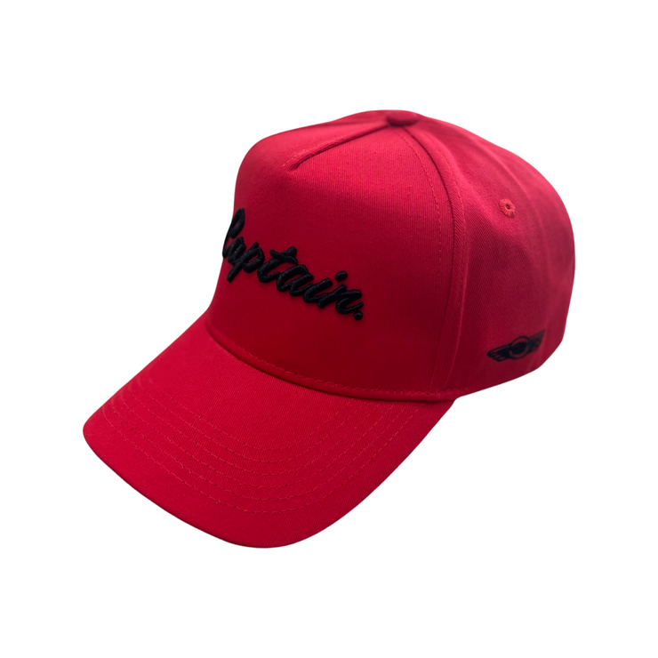 Hat - Black on Red